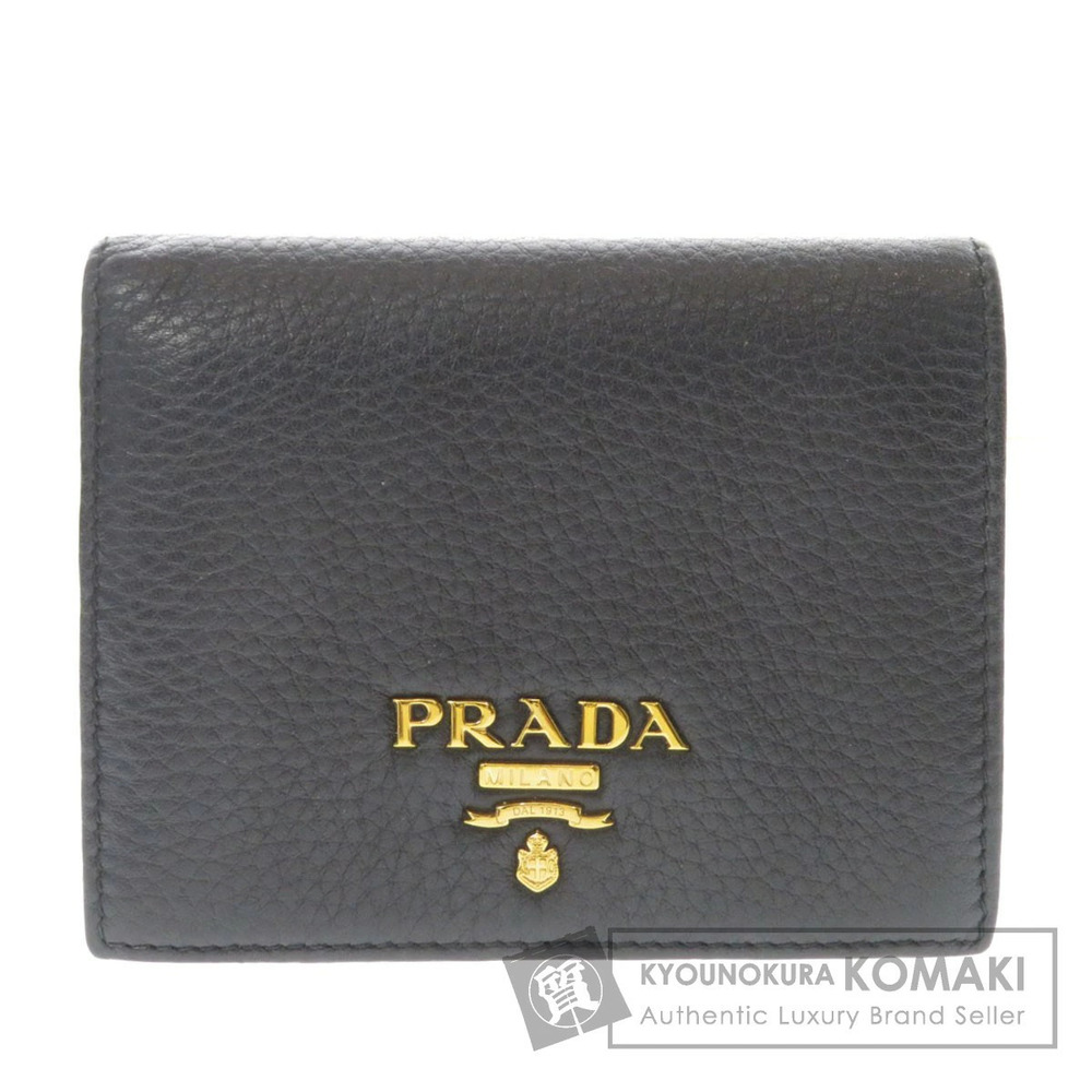 Prada bi fold Wallet leather